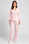Women 2 Pcs Allover Print Long Sleeve Top And Pants Pajama Set, Multicolor