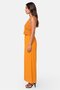 Women Crochet Sleeveless Palazzo Jumpsuits, Orange - 3