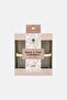 4Pcs Glass Silicone Snack Set, Cream