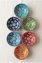 6 Piece Tile Bowl Set 8 cm Colorful Snack Bowl Sauce Bowl Breakfast Turkish Delight Bowl - 3