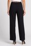Women Regular Fit Wide Leg Solid Pants, Black - 4