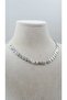 Serrated Plate Sequin Necklace