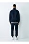 Regular Fit Belted Navy Blue Tracksuit - 2