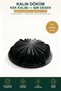 Thick Cast Cake Mold Beam Pattern Black 25 cm Diameter Non-Stick Bundt Cake Mold with Whisk as a Gift
