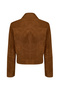 Trix Women's Brown Oversize Suede Leather Jacket 26Wgd570510 - 3