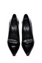Women's Black Heeled Patent Leather Shoes Af200009Dr - 7