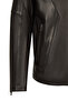 Musiala Men's Black Slim-Fit Leather Jacket 26Wgd6615U4 - 7