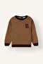 Oversize Letter Embroidered Knitwear Sweater for Baby Boy I1868A526Wn