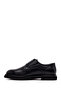 Men's Black Lace-Up Leather Casual Shoes Wm680038Da - 3