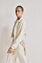 Standard Fit High Collar Zippered Crop Modal Basic Sweatshirt Cardigan H4538Ax26Au - 3