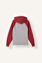 Oversize Hooded Raglan Sleeve Thick Sweatshirt with Kangaroo Pocket I3832Ax26Wn - 2