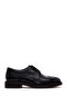 Men's Black Lace-Up Leather Casual Shoes Wm680028Dv