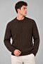 Patterned Knitted Crew Neck Sweater Dp 16643_10065 - 2