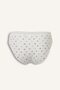 Floral and Plain Lace Detailed Ribbed 2-Piece Slip Panties I4427Ax26Au - 3