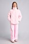 Water Repellent Quilted Diamond Patterned Half Turtleneck Coat Girls H8019A826Au - 2