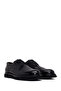 Men's Black Lace-Up Leather Casual Shoes Wm680038Da - 2
