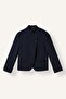Boxy Fit High Collar Buttoned Blazer Jacket I3424Ax26Au