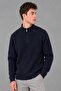 Half Zipper High Collar Knitted Sweater Dp 16653_10064