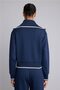 Standard Fit Zippered Stand Collar Stripe Detailed Modal Basic Sweatshirt Cardigan H4700Ax26Au - 5