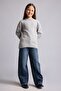 Reglan Sleeve Crew Neck Knitwear Basic Sweater Girls H8406A826Au - 2