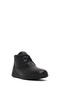 Men's Black Zippered Leather Boots Wm832003Dv - 8