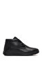 Men's Black Zippered Leather Boots Wm832003Dv