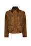 Freedom Women's Camel Oversize Suede Leather Jacket 26Wgd570110