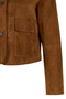 Trix Women's Brown Oversize Suede Leather Jacket 26Wgd570510 - 6
