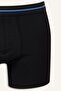 Regular Fit Graffiti Patterned 3-Piece Boxer with Elastic Waistband I3323Ax26Au - 5