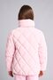 Water Repellent Quilted Diamond Patterned Half Turtleneck Coat Girls H8019A826Au - 7