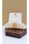 Letter Design Large Latch Buckle - 2