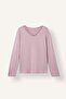 Regular Fit V-Neck Long Sleeve Top Wide Cut Bottom Pajama Set H9101Ax26Au - 8