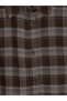 Özmarka New Season Brown Plaid Oversize Women's Lumberjack Shirt - 6