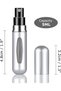 Refillable Perfume Atomizer Bottles, Small Portable Separate Perfume Bottle, Spray Box Dispensers for Travel and Picnics, 5ml/0.2oz (Silver) - 2