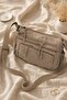 Multi-Compartment Woven Strap Crossbody Bag - Mink - 3