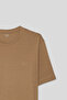 Slim Fit Olive Green Basic T-Shirt - 6