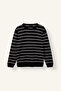 Standard Fit Crew Neck Striped Knitwear Sweater H7550Ax26Au - 5