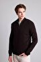 Standard Fit Basic Knitwear Brown Men's Sweater A5184Ax/Bn497 - 3
