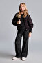 Hooded Black Girls' Raincoat & Windbreaker G9221A8/Bk27 - 2