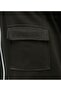 Double Suit with Stand Collar, Zipper Closure, Double Pockets, Elastic Waist - Dark Brown - 5