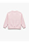 Pink Girls' Sweatshirt with Bow 7Wkg10081Ak - 4