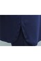 Oval Cut Slit Double Suit Set - Dark Blue - 6