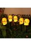 5pack Solar Halloween Skull Lights Decorations Outdoor, Waterproof Skull Solar Pathway Lights, Solar Halloween Garden Lights Scary Skeleton LED Lights for Patio Lawn Yard Garden - 6