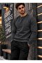Men's Sweatshirt Plain Patternless Crew Neck Cotton Basic Knitted Top