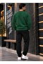 Men's Sweatshirt Plain Patternless Crew Neck Cotton Basic Knitted Top - 2