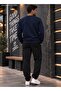 Men's Sweatshirt Plain Patternless Crew Neck Cotton Basic Knitted Top - 2