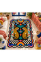 Dora Twin Leopard Modern Woven Base Decorative Carpet Sdtamour4163