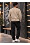 Men's Sweatshirt Plain Patternless Crew Neck Cotton Basic Knitted Top - 2
