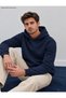 Men's Hooded Sweatshirt - Plain Patternless Cotton Hoodie with Kangaroo Pocket