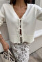 Ecru Three-Lace Cardigan - 2Y4414 - 3